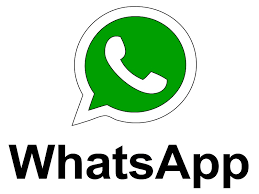 WhatsApp logo: green speech bubble with a white phone icon, with the word WhatsApp underneath.